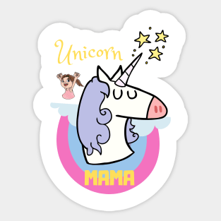 MAMA Unicorn Sticker